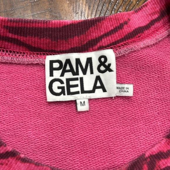 PAM & GELA Tiger Puff Sleeve Sweatshirt - Picture 13 of 13